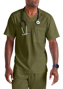 2025 ensemble de gommages médicaux multi-poches à col en V pour hommes uniformes d'hôpital confortables-chemise et pantalon pour médecins et infirmières - Product Image 2