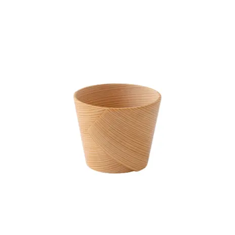 Sake Cup Wood Japanese Style Glass Handmade Wooden Rice Wine Glass Gift Traditional Drinkware