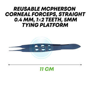 Pinzas Bonn de Alta Calidad, Muy Delicadas, 1x2 Dientes, 0.12mm, para Cirugía Ocular, Microinstrumento Oftálmico - Product Image 3
