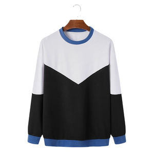 เสื้อสเวตเตอร์ผ้าฝ้ายสำหรับผู้ชาย, เสื้อสเวตเตอร์ผ้าฝ้าย100% ระบายอากาศได้แขนปักทำจากปากีสถาน - Product Image 1