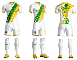 เสื้อฟุตบอลผ้าโพลีเอสเตอร์คุณภาพสูงเสื้อพิมพ์โลโก้ตามสั่ง - Product Image 4