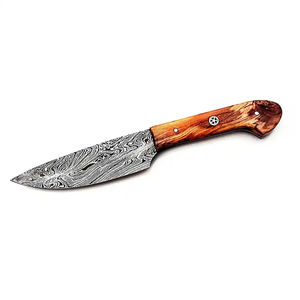 Cuchillo de Chef Japonés de Acero Forjado de Damasco de 8 Pulgadas, Mango de Madera de Olivo, Hojas de Acero Inoxidable Hechas a Mano, Ecológico, Apto para Lavavajillas - Product Image 1