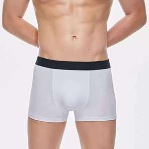 Calzoncillos bóxer para hombre de Spandex/algodón de Color sólido, ropa interior deportiva transpirable antidesgaste ODM de tiro medio - Product Image 6