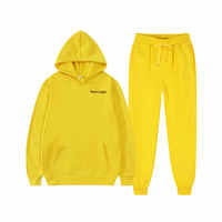 Conjunto de Sudadera y Pantalones Deportivos de Algodón 100% Transpirable para Invierno, Estilo Urbano, Directo de Fábrica