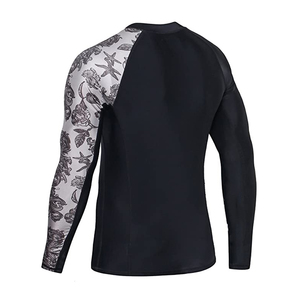 Custom Printed Sublimation Compression BJJ <b>Rashguard</b> for Men Design Your Own MMA Grappling Gear breathable best fashion OEM - Product Image 3
