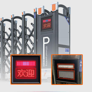 Xgy khách sạn nhà ngoài trời điều khiển từ xa đường lái xe động cơ cửa tự động an ninh điện thép không gỉ có thể thu vào cửa trượt - Product Image 3