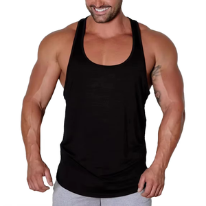 Último diseño de ropa deportiva moldeadora de cuerpo de talla grande camiseta sin mangas ropa de Fitness personalizada hombres Fitness cómodo gimnasio chalecos camisa - Product Image 1