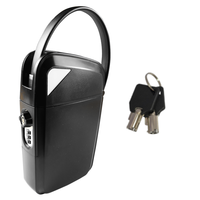 Coffre-fort de sécurité portable ABA pour la maison et les voyages, avec fonction de suppression de verrouillage par clé personnalisable, construction en ABS, alliage de zinc et acier, pour intérieur et extérieur