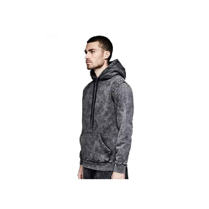 Drop Shoulder Heavy Distressed Grey Heavyweight Mineral Hoodie Zippé Stone Washed Hoodie By Viral Pakistan 2025 - Product Image 4