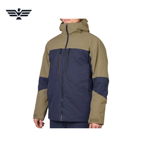 Chaqueta Cortavientos con Cuello Alto y Logotipo Personalizado para Hombre, Chaqueta Delgada de Lona para Invierno, Estilo Urbano, Forro de Nailon, Cierre de Cremallera OEM al por Mayor - Product Image 2