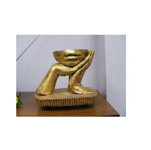 Sculpture à la main en aluminium de couleur noire pour cadeau Décoration de table élégante pour chambre à coucher, bureau et maison - Product Image 2