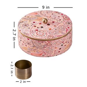 Handmade <b>wooden</b> printed spice <b>box</b> for kitchen <b>storage</b> Decorative <b>wooden</b> printed spice <b>box</b> with multiple compartments - Product Image 6