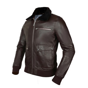 Blouson Bomber en Cuir Personnalisé pour Homme – Hiver, Col Montant, Décontracté, Coupe-Vent – Service OEM, Vente en Gros pour Marques - Product Image 2