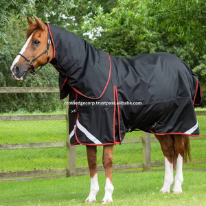 Topkwaliteit Paard Winter Deken Ademende En Waterdichte Combinatie Paardendeken Paardendeken Vliegdekens Met Nek Cover - Product Image 3