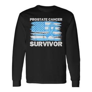Camiseta de Manga Larga para Concientización sobre el Cáncer de Próstata para Papá Superviviente, para Eventos Promocionales - Product Image 1