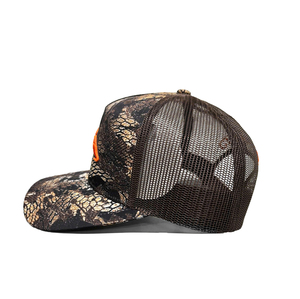 Casquettes de camionneur structurées à 6 panneaux de qualité supérieure OEM, camouflage, impression numérique, broderie 3D sur le devant et 2D au dos - Product Image 2