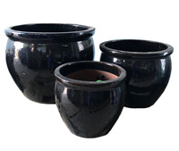Pots à fleurs en céramique vietnamienne modernes, émaillés, de haute qualité, grande taille, pour toutes les saisons, maison, jardin, hôtels, restaurants, Chau