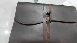 Diarios de cuero de búfalo extraíbles de aceite Vintage clásico ecológico hecho a medida, abalorio rústico de papel hecho a mano de algodón para escritores - Product Image 6