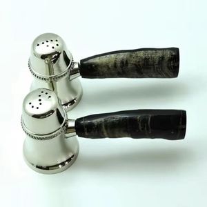 Poignée en corne et laiton avec ensemble de sel et de poivre nickelé Nouvelles idées de produits Accessoires de cuisine Maison et cuisine - Product Image 5