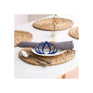 Napperon rond en jacinthe d'eau fait à la main, écologique et durable au meilleur prix de BLUE LOTUS Vietnam - Product Image 1