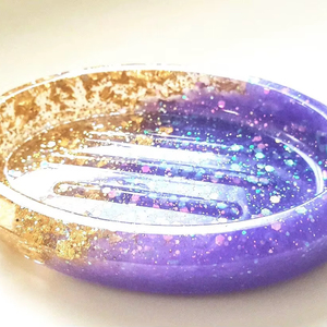 Porte-savon en résine époxy, forme personnalisée, couleur personnalisée, vente chaude, porte-savon en résine de haute qualité - Product Image 1