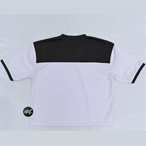 เสื้อยืดคอวีแขนสั้นสองสีสำหรับผู้ชายเสื้อผ้าแนวสตรีทเสื้อยืดระบายอากาศได้ดีสำหรับฤดูร้อนของ100% - Product Image 4