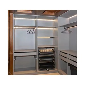 Enbl ตู้เสื้อผ้ากระจกแบบแยกส่วนสำหรับห้องนอนตู้เสื้อผ้ากระจกบานเลื่อนดีไซน์ทันสมัย - Product Image 6