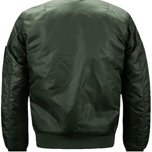 Blouson bombardier d'hiver pour hommes de vente en gros du Pakistan veste universitaire en satin de soie à la mode avec logo de couleur personnalisé - Product Image 5