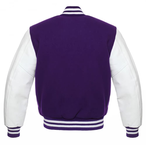 Chaqueta Universitaria de Béisbol Personalizada, Bordado Chenille, Lona, Relleno de Algodón, Chaqueta de Invierno con Letras Impresas - Product Image 3