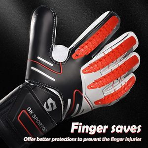 Gants de gardien de but pour enfants à forte adhérence, gants de gardien de but de football pour garçons avec latex et PU pour l'entraînement - Product Image 2