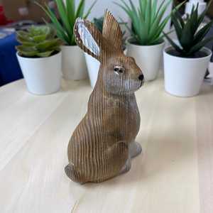 Esculturas de Madera Talladas a Mano YEEYAYA, Conejo y Animales Salvajes, Estatua para Decoración del Hogar, Regalo de Navidad, Zoológico - Product Image 2