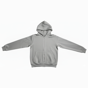 Sudadera con capucha para hombre de mezcla de algodón básico de alta calidad, sudaderas con cremallera de gran tamaño con logotipo personalizado para hombres, sudaderas con cremallera 2025 para adultos - Product Image 3