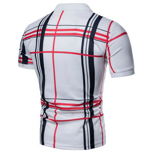 Hombres Color Sólido En Blanco Alta Calidad Moda 100% Merino Lana Azul Polo - Product Image 2
