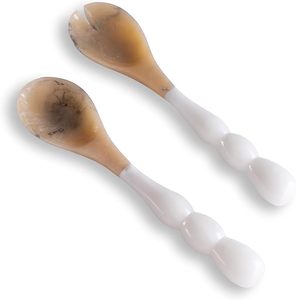 Creative Design Saffron American Style Eco-Friendly Bubble Handle Salad <b>Server</b> Customized Resin Salad Spoon Kitchen Tools - Product Image 4