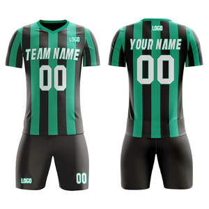 Venta caliente Diseño libre Uniforme de fútbol para hombres Trajes deportivos en línea Jersey de fútbol negro Uniforme Jersey de fútbol - Product Image 1