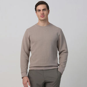 Sweat-shirt d'hiver personnalisé pour homme, 100 % coton, molleton épais, col rond, logo imprimé, design écologique à séchage rapide - Product Image 1