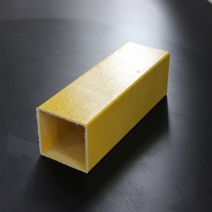 Tubería rectangular de FRP con aislamiento eléctrico, sección de caja de fibra de vidrio ignífuga para bandejas de cables, perfil de ventana de PVC. - Product Image 4