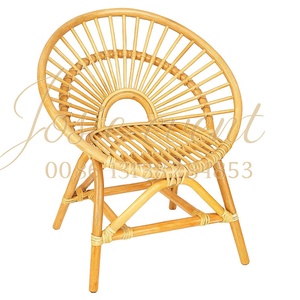 El yapımı çocuk rattan sandalyesi, güneş ışığı desenli yuvarlak sırtlı, doğal renkli, Montessori oyun odası oturma alanı, çocuk masa ve sandalyesi - Product Image 3
