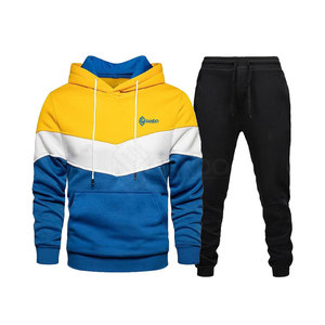 Otoño Invierno Casual Hombres y mujeres Chándales unisex Sudaderas con capucha de gran tamaño y pantalón Warm Terry Hoodie - Product Image 2