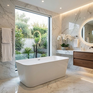 Lightweight and Easy installation Bathtub Model FW-7701-69 Modern Style <b>Acrylic</b> Freestanding for Bathroom - Product Image 3