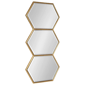 Miroir mural Intérieur Décoration d'intérieur Design Leave Design Miroir de décoration classique et moderne Conceptions de finition multiples - Product Image 1