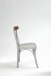 KORVEX Modern Solid Wood <b>Dining</b> <b>Chair</b> European Style Armchair with Profile Metal Legs - Product Image 3
