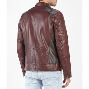 Chaquetas de Cuero 100% Genuino, Personalizadas, Holgadas, Transpirables, Resistentes al Viento, Tallas Grandes, Cómodas, con Cuello Alto, para Hombre, con Logotipo Frontal, para Invierno - Product Image 5