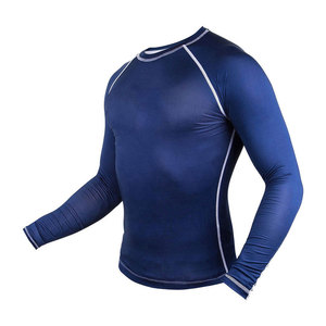 Offre Spéciale chemise de gymnastique à compression à séchage rapide à manches longues personnalisée pour BJJ MMA et entraînement physique - Product Image 2