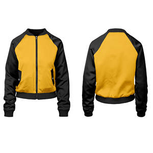 Chaqueta bomber de lana de moda para hombre, estilo callejero, cálida y resistente al viento para invierno y otoño, servicio OEM disponible - Product Image 3