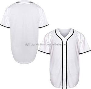 Unisex Customizable Baseball Softball Jersey OEM Sublimated Polyester Sportswear Name Print Plain Cheap Blank Custom Jerseys Buy - Product Image 3