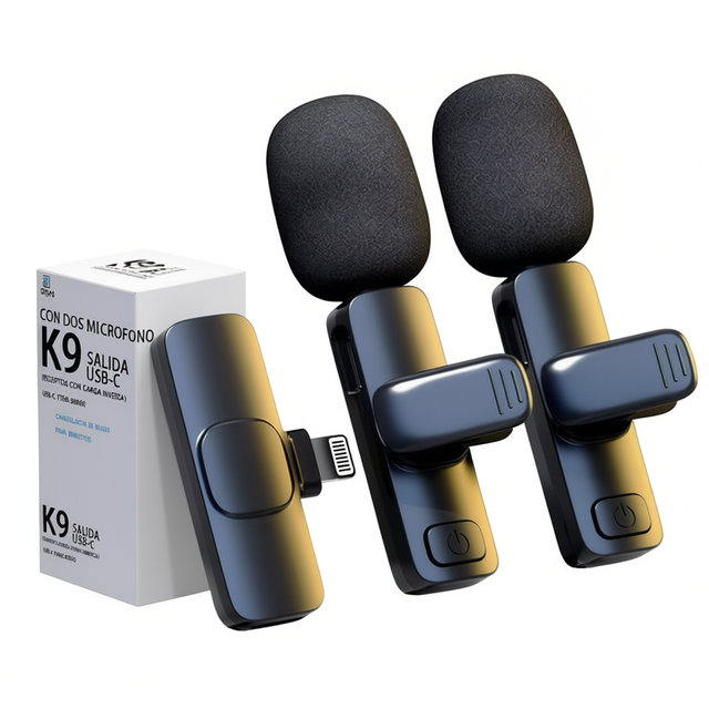 K9 1A2-C & K9 1A2-L Wireless Microphone USB-C Plastic Live Streaming Equipment for Personal Vlog