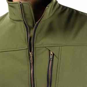 2026 Wholesale Light <b>Weight</b> Men's Outdoor Jacket Custom Softshell Canvas <b>Stand</b> Waterproof Windproof Vintage Style High Quality - Product Image 2