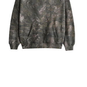 เสื้อฮู้ดดี้ลายพรางปักคุณภาพสูง ผ้าฝ้าย 100% พิมพ์ลายดิจิทัล แบบยูนิเซ็กซ์ ชายเสื้อและปลายแขนแบบริบ สำหรับใส่ลำลองในฤดูหนาว - Product Image 4