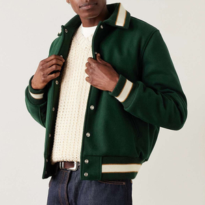 Veste de baseball de haute qualité, personnalisée, avec logo brodé, écologique, style hip-hop, bomber, varsity, collage - Product Image 6